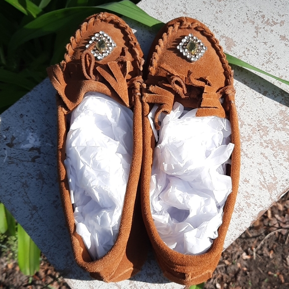 Circo Rawhide Leather Indian pow wow shoes - Picture 7 of 10